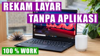 Cara MEREKAM LAYAR LAPTOP  PC WINDOWS 10  Tanpa Aplikasi [upl. by Sorce]