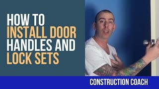 How to Install Door Handles and Lock Sets  DIY [upl. by Reinke]