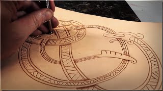 Leather Carving Tutorial  Viking Style [upl. by Silin452]