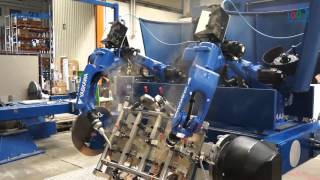 YASKAWA quotrobots on boardquot welding system [upl. by Wivestad911]