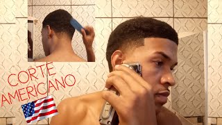 CORTANDO O CABELO SOZINHO EM CASA  TAPERFADE [upl. by Trinia]