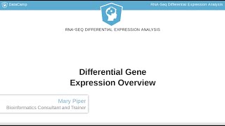 R Tutorial  Differential Gene Expression Overview [upl. by Arykat878]