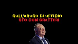 SBAGLIATO ABOLIRE LABUSO DI UFFICIO [upl. by Tteraj]