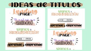 TITULOS BONITOS EN WORD  apuntes digitales [upl. by Ylen]