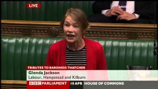 Glenda Jackson launches tirade against Thatcher in tribute debate [upl. by Linders]