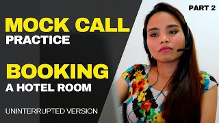 Mock Call Practice  Hotel Reservation  Short Version [upl. by Halyhs]