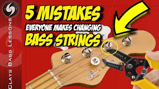 5 Noob MISTAKES and 5 PRO TIPS for how to change BASS STRINGS [upl. by Merideth855]