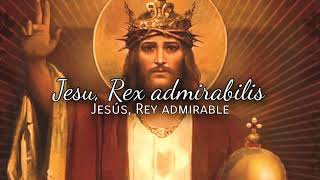 Jesu Rex admirabilis latínespañol ¡Viva Cristo Rey [upl. by Ayekam692]