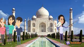 Taj Mahal AgraIndia  Seven wonders for kids  history amp facts [upl. by Eire]