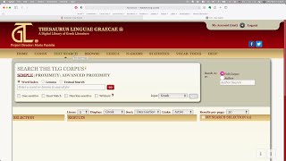 Introduction to the TLG Thesaurus Linguae Graecae [upl. by Olympie190]