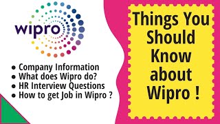 Wipro Company Information  Wipro Recruitment 2021  About Wipro Details  How to get Job in Wipro [upl. by Sitoeht696]