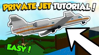 How to make a PRIVATE JET in Build a Boat [upl. by Nnylacissej]