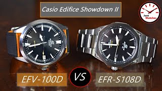 Casio Edifice Showdown II Casio EFV100D versus Casio EFRS108D [upl. by Avron]