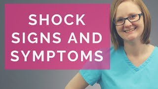 SIGNS AND SYMPTOMS OF SHOCK 2018 [upl. by Rola]