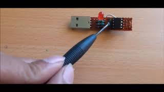 Programming ATtiny85 with USB directly without external programmer [upl. by Nehte]