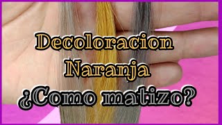 Decoloración Naranja como matizar  Lilyymakeuup [upl. by Aicelet]