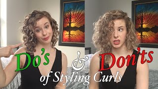 DO’S AND DON’TS OF STYLING CURLY HAIR  Common Mistakes amp How to Maximize Volume amp Definition [upl. by Gian]