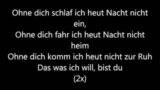 Ohne Dich Münchner Freiheit lyrics [upl. by Mowbray]