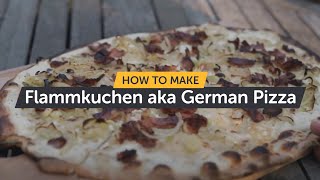 How To Make Flammkuchen aka German Pizza  Making Pizza At Home  Ooni Pizza Ovens [upl. by Sondra]