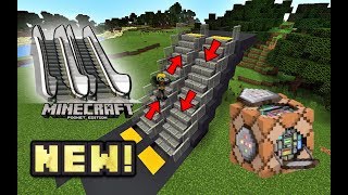 ✔️ How To Make a ESCALATOR in Minecraft Command Block Tutorial Minecraft PE Minecraft Java [upl. by Ylagam804]