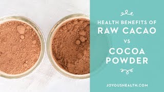 Health Benefits of Raw Cacao vs Cocoa Powder [upl. by Nnaul]