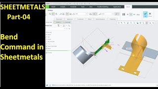 04 Creo Sheet Metal Tutorial Bend Command amp Its Features [upl. by Ahsiyt]