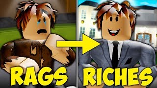 Rags to Riches A Sad Roblox Bloxburg Movie [upl. by Anelehs314]