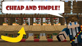 Simple and Compact Villager Trading Hall in Minecraft 1162  Easy amp Tileable Tutorial [upl. by Erodeht109]