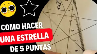 COMO HACER una ESTRELLA de 5 puntas ⭐️ HOW to MAKE a 5 POINT STAR ⭐️ [upl. by Reinal]