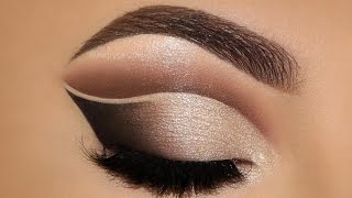 ♡ Double Cut Crease Classic Brown amp Champagne Makeup Tutorial  Melissa Samways ♡ [upl. by Shig]