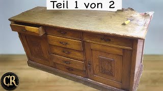 Opas Erbe Küchenschrank von 1890 Teil 1 von 2  Möbel restaurieren [upl. by Arihat]