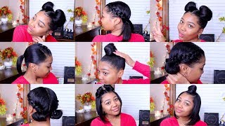 10 QUICK amp EASY HAIRSTYLES  Shoulder Length Hair [upl. by Ayifa234]