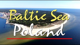 Morze Bałtyckie z lotu ptaka 4K  Film relaksacyjny  Baltic Sea in Poland with relaxing music [upl. by Aicram176]