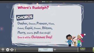 Wheres Rudolph Sing Christmas  Words on Screen™ Sample [upl. by Fabian]