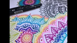 Como hacer mandalas Tutorial fácil [upl. by Ailhat]