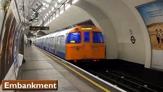 Embankment  Bakerloo line  London Underground  1972 Tube Stock [upl. by Eiryt]