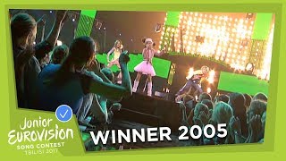 JUNIOR EUROVISION 2005  KSENIA SITNIK  MY VMESTE  BELARUS 🇧🇾  WINNER [upl. by Lehctim]