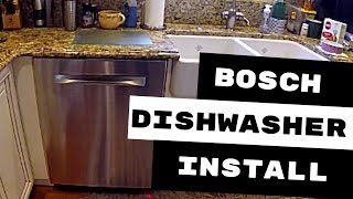 BOSCH DISHWASHER INSTALLATION AVOID THESE 3 MISTAKES [upl. by Osrock]