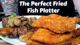 How To Fry Fish Like a Pro Plus My Favorite Potato Recipe Ever  Fathers Day Fish Fry [upl. by Enigroeg]