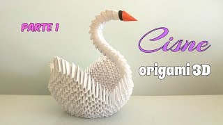 CISNE ORIGAMI 3DPRIMERA PARTEpaso a paso [upl. by Suoicerpal375]