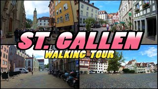 ST GALLEN Walking Tour  Switzerland 4k [upl. by Redienhcs290]