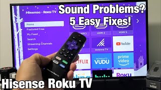 Hisense Roku TV Sound Not Working No Audio Delayed Echoing FIXED [upl. by Caine]