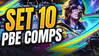 10 Comps to Play in Set 10 PBE Teamfight Tactics [upl. by Stanwood]