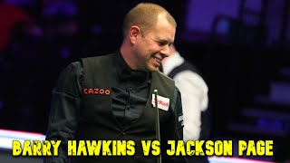 PART 1 Barry Hawkins vs Jackson Page World Championship Snooker 2022 [upl. by Pelage]