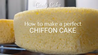 Perfect CHIFFON CAKE  Gaely Cake [upl. by Bellis]