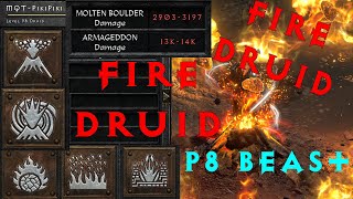 D2R BEST Fire elemental druid build 2023 [upl. by Yllac]