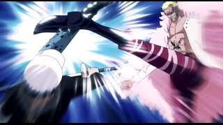 Trafalgar Law vs Doflamingo Full FightAMV RunninCourtesy Call [upl. by Lehcir363]