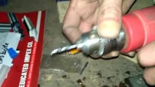 Carbide drill bits vs HSS on stainless steel [upl. by Connelly]