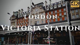 London Victoria Station Walk Through England 4K [upl. by Alahsal]