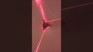 Dispersion of light experiment through a prism and laser light [upl. by Krahmer279]